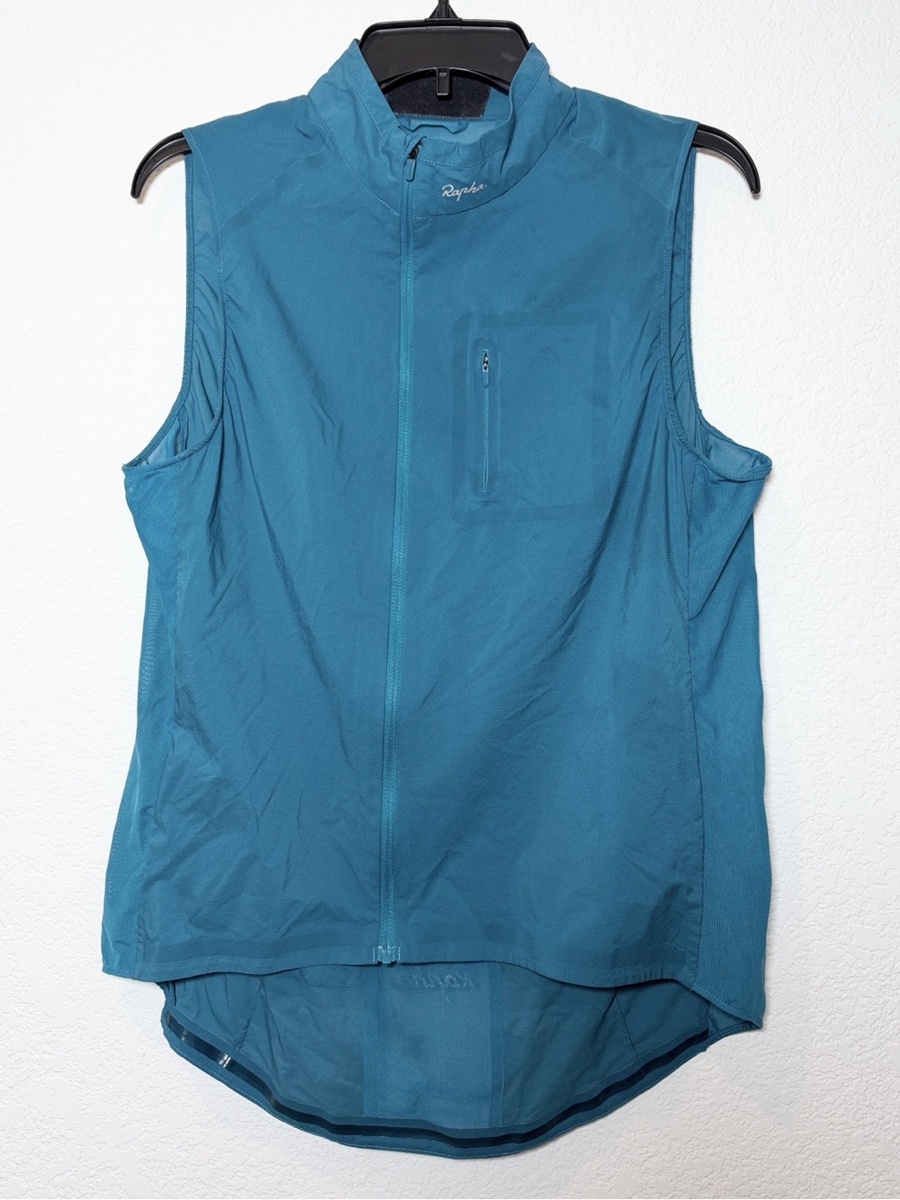 Rapha Teal Cycling Vest Sleeveless Zip Front